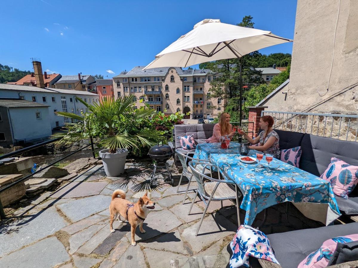 Urlaubstraum Mit Pool, Terrasse & Fluss Im Garten - Ut Διαμέρισμα Sebnitz Εξωτερικό φωτογραφία